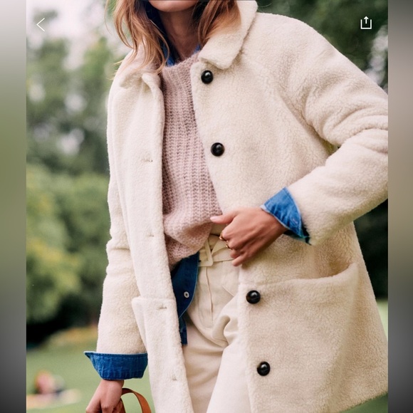 Sezane Jackets & Blazers - NWT Sézane ISAE Teddy Coat SZ 8 / 40